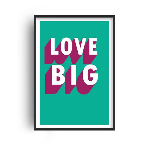 Love Big Shadow Print - A3 (29.7x42cm) - Black Frame