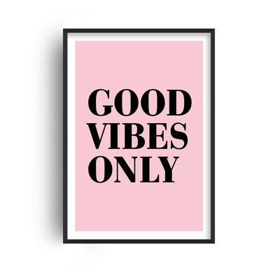 Good Vibes Only Pink Print - A2 (42x59.4cm) - Print Only