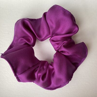Scrunchie 100% Thick Silk Luxe Violet / Megenta - Louise