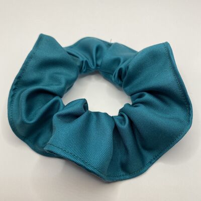 Scrunchie 100% Thick Silk Luxe Blue - Colette