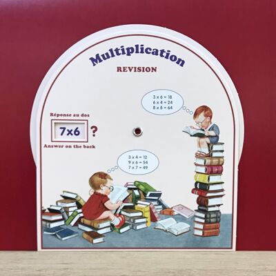 Disque Multiplication Réponse au dos Livres