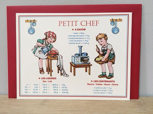 Grande carte - Petit Chef cuisine