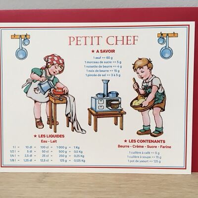 Large menu - Petit Chef cuisine