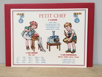Grande carte - Petit Chef cuisine 1