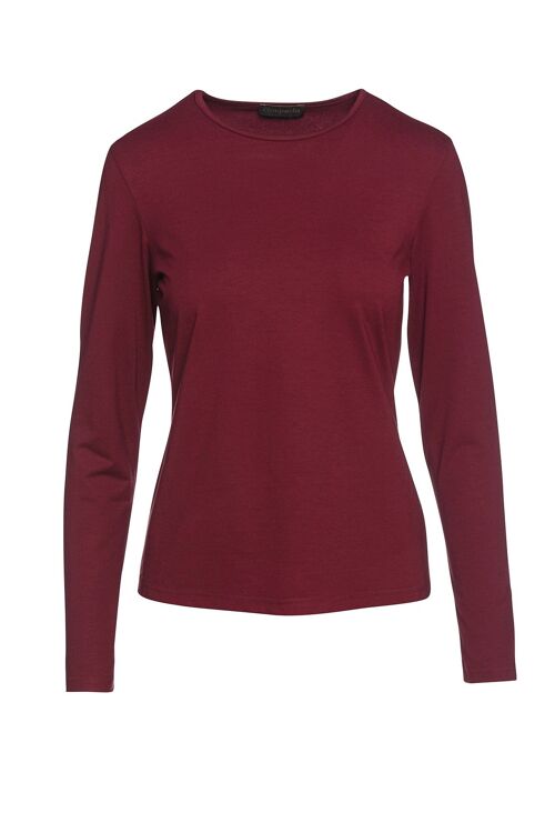 Burgundy Jersey Top