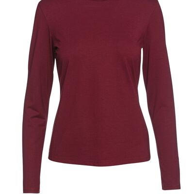 Burgundy Jersey Top