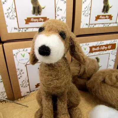 Floppy Dog - Needle Felting Kit (With Foam)