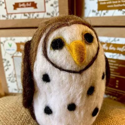 Spotty Owl - Needle Felting Kit (With Foam)