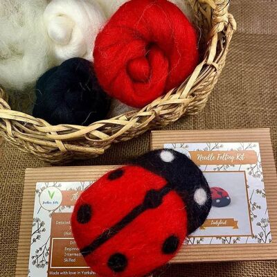 Ladybird - Needle Felting Kit (With Foam)