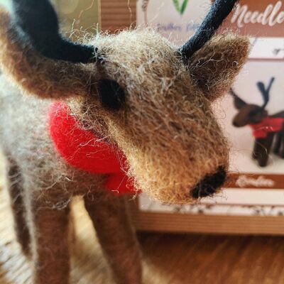 Reindeer - Needle Felting Kit (With Foam)