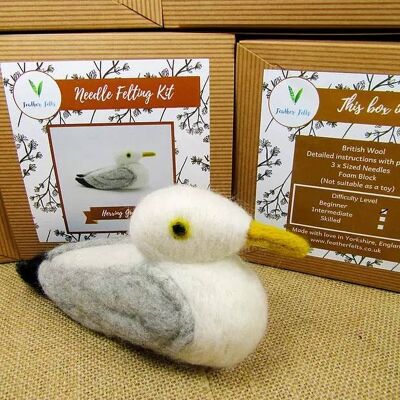 Herring Gull - Needle Felting Kit (With Foam)