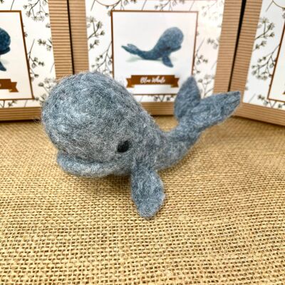 Blue Whale - Needle Felting Kit (With Foam)