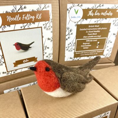 Robin - Needle Felting Kit (With Foam)