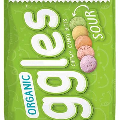 GIGGLES, Organic chewy candy bites 14 g snack pack - SOUR chewy candy