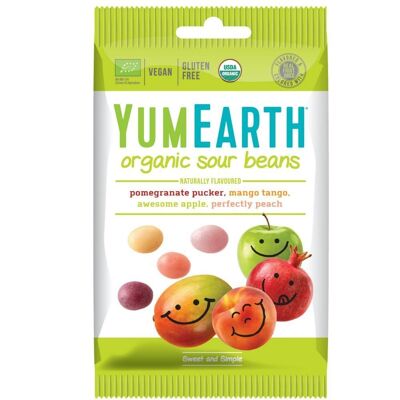 yumEarth Sour Jelly Beans confezione da 20g snack