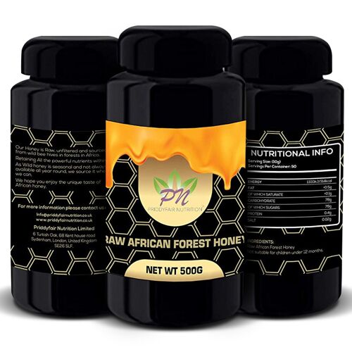 Raw Wild Forest Honey 500g , Unfiltered 100% Pure, Premium Quailty