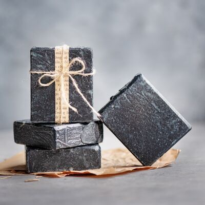 Activated charcoal soap without VP
