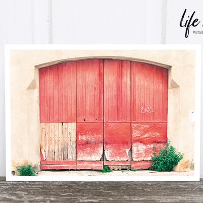 Life in Pic's Foto-Postkarte: Barn door