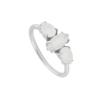 Bague Kasia en argent blanc 1