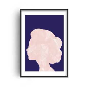 Marble Head Navy Print - A5 (14,7x21cm) - Imprimer uniquement 1