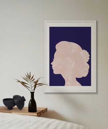 Marble Head Navy Print - A5 (14,7x21cm) - Imprimer uniquement 2