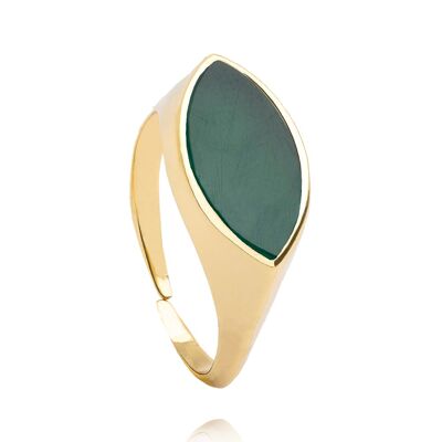 Anello timbro verde scuro