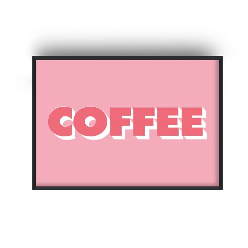 Coffee Pop Print - A2 (42x59.4cm) - Black Frame