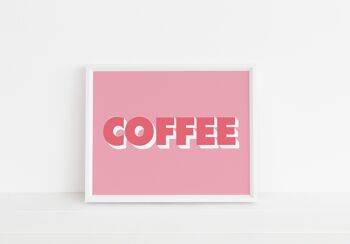 Coffee Pop Print - A2 (42x59,4cm) - Cadre Blanc 2