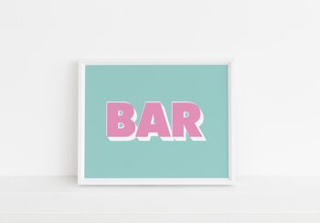 Bar Pop Print - 20 x 28 pouces x 50 x 70 cm - Impression uniquement 2