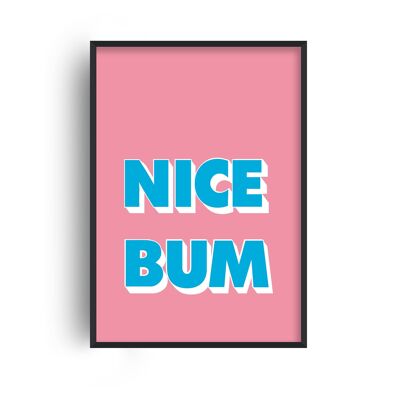 Nice Bum Pop Print - A3 (29.7x42cm) - White Frame