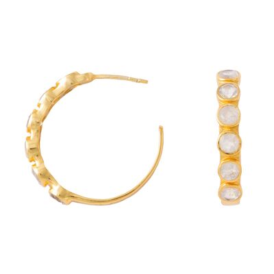 White Halley hoops