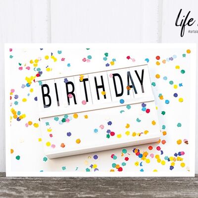 La carte postale photo de Life in Pic : Confettis d'anniversaire