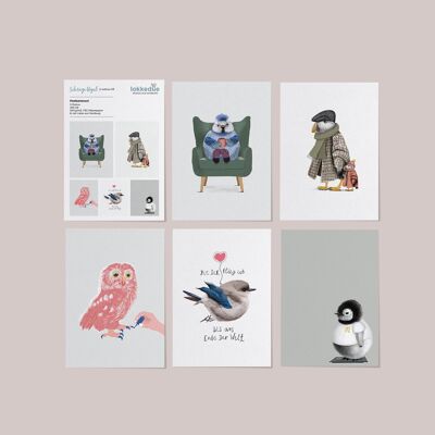 Set de cartes postales // Oiseaux étranges - édition 03