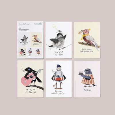 Postcard set // Happy birdday edition