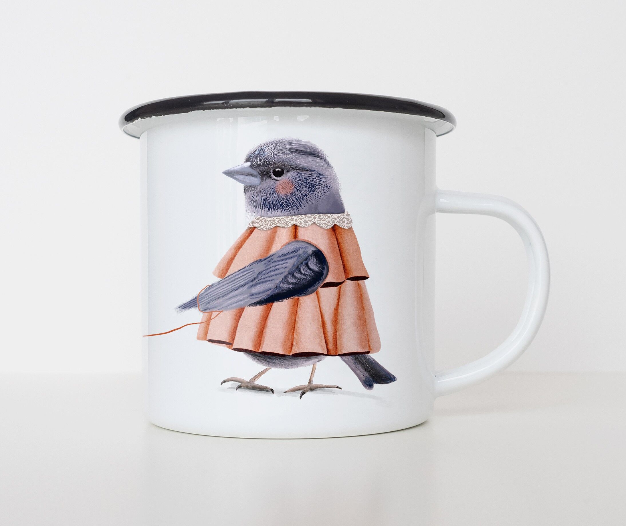 Tazza smaltata // elefante rotondo