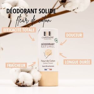 Déodorant solide Bio - Sans Bicarbonate -  Fleur de Coton -  60g