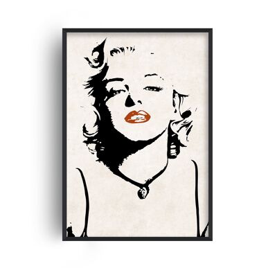 Marilyn Monroe Print - A2 (42x59.4cm) - Black Frame