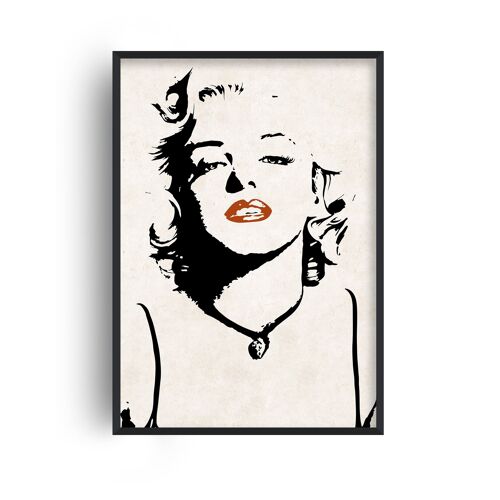 Marilyn Monroe Print - 20x28inchesx50x70cm - Black Frame