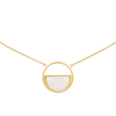 Indira White Pendant