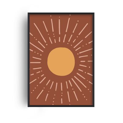 Autumn Sun Print - A2 (42x59.4cm) - White Frame