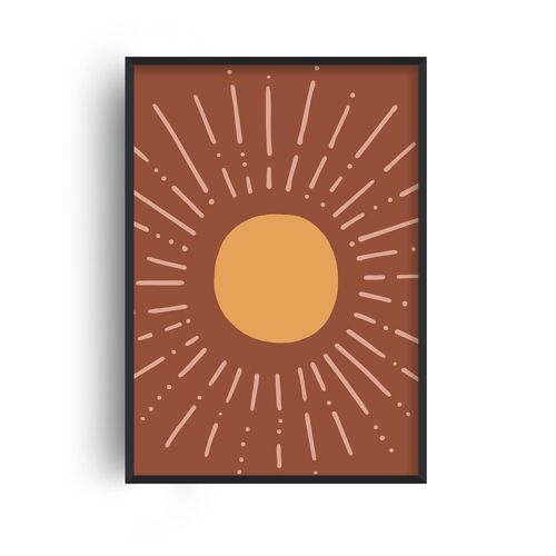 Autumn Sun Print - 20x28inchesx50x70cm - Black Frame