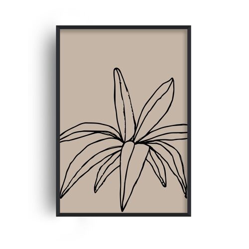 Autumn 'Leaf' Print - 30x40inches/75x100cm - White Frame