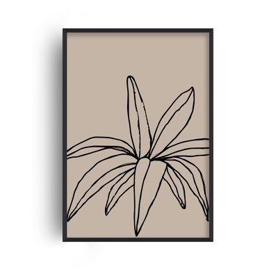 Autumn 'Leaf' Print - 30x40inches/75x100cm - White Frame