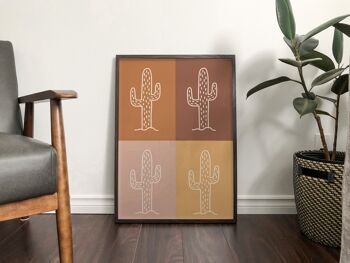 Impression de mélange de cactus d'automne - A5 (14,7 x 21 cm) - Impression uniquement 3
