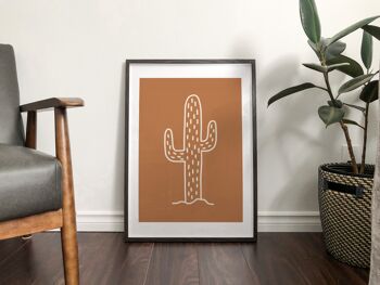 Impression d'automne 'Cactus brûlé' - A3 (29,7 x 42 cm) - Impression uniquement 2