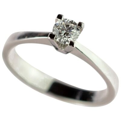 AIG Certified Diamond Solitaire Ring
