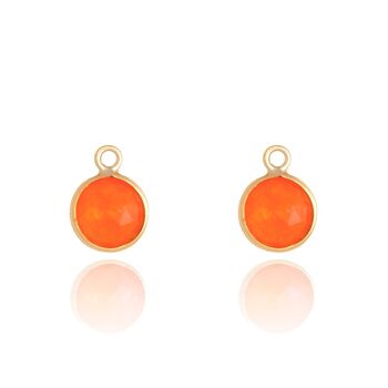 Gouttes rondes orange 1