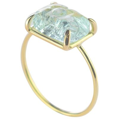 Aquamarine Clarity Ring