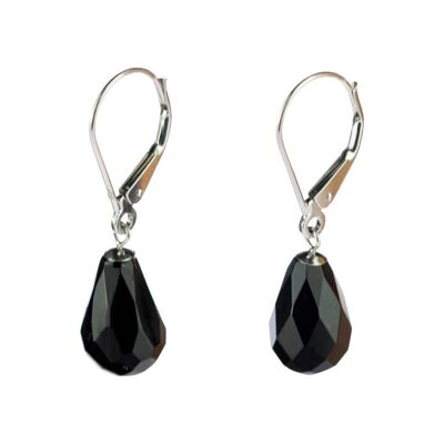 Black Drop Earrings