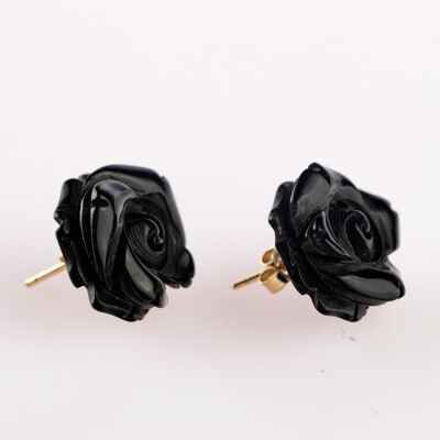 Black Roses Earrings